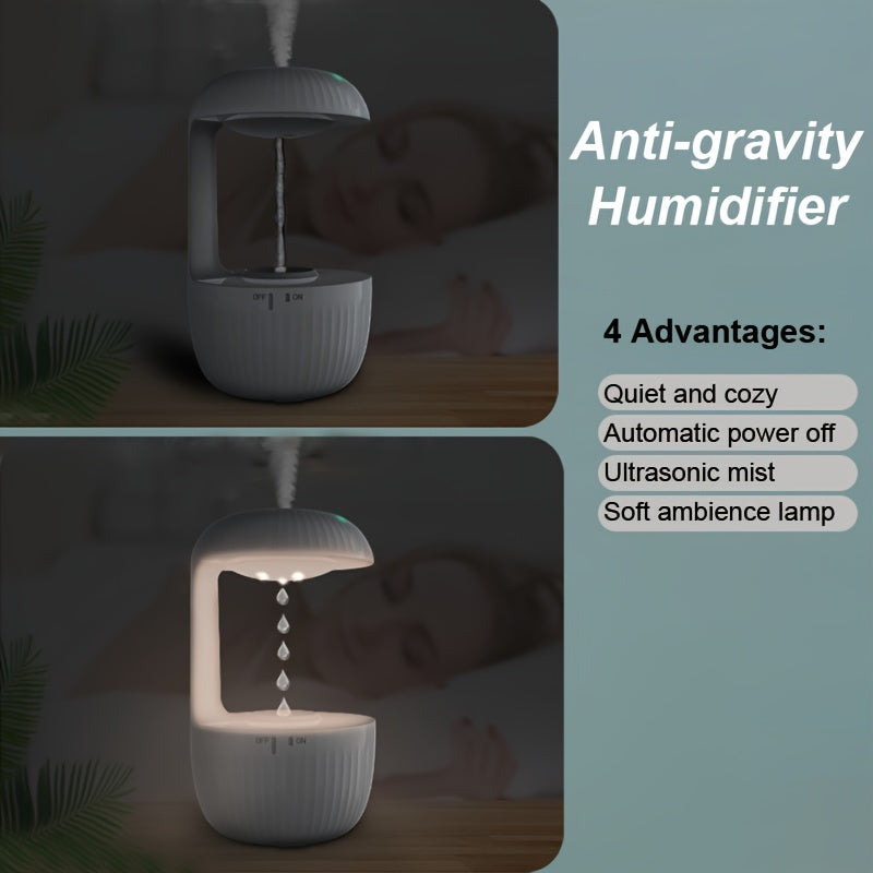 Humidificateur Anti-Gravité USB - Gouttes Flottantes