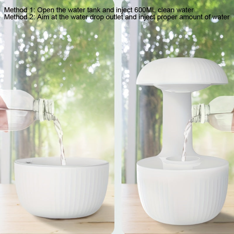 Humidificateur Anti-Gravité USB - Gouttes Flottantes