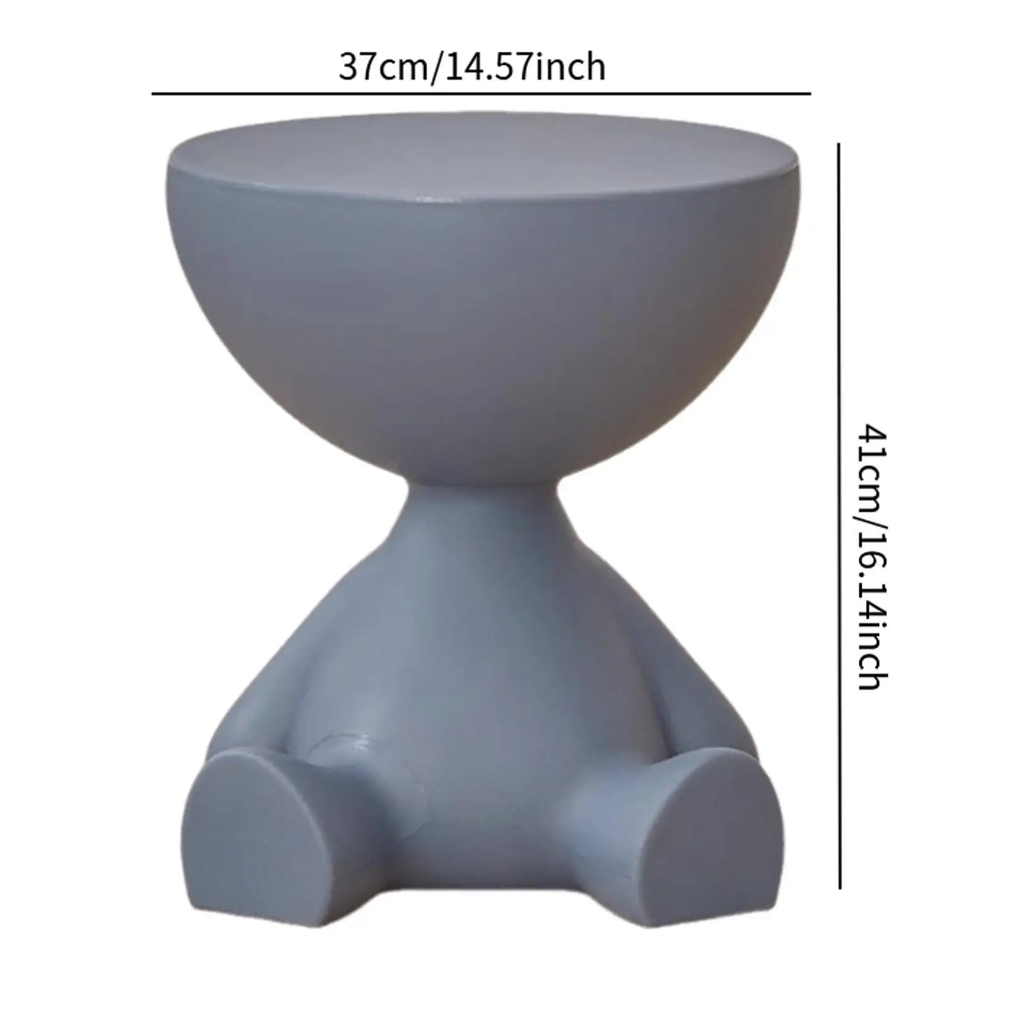 Table d'Appoint Créative à Tête Plate - Design Moderne & Fonctionnel