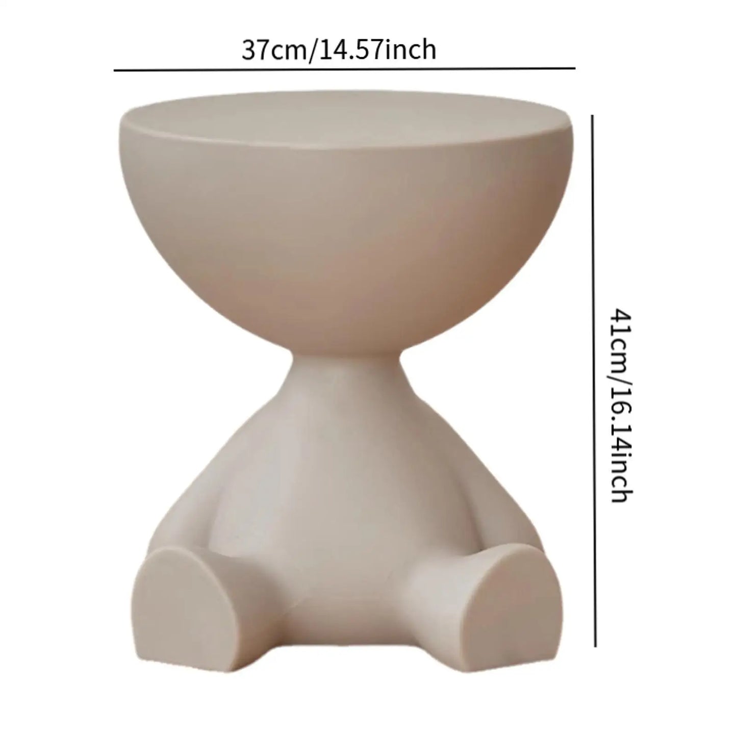 Table d'Appoint Créative à Tête Plate - Design Moderne & Fonctionnel