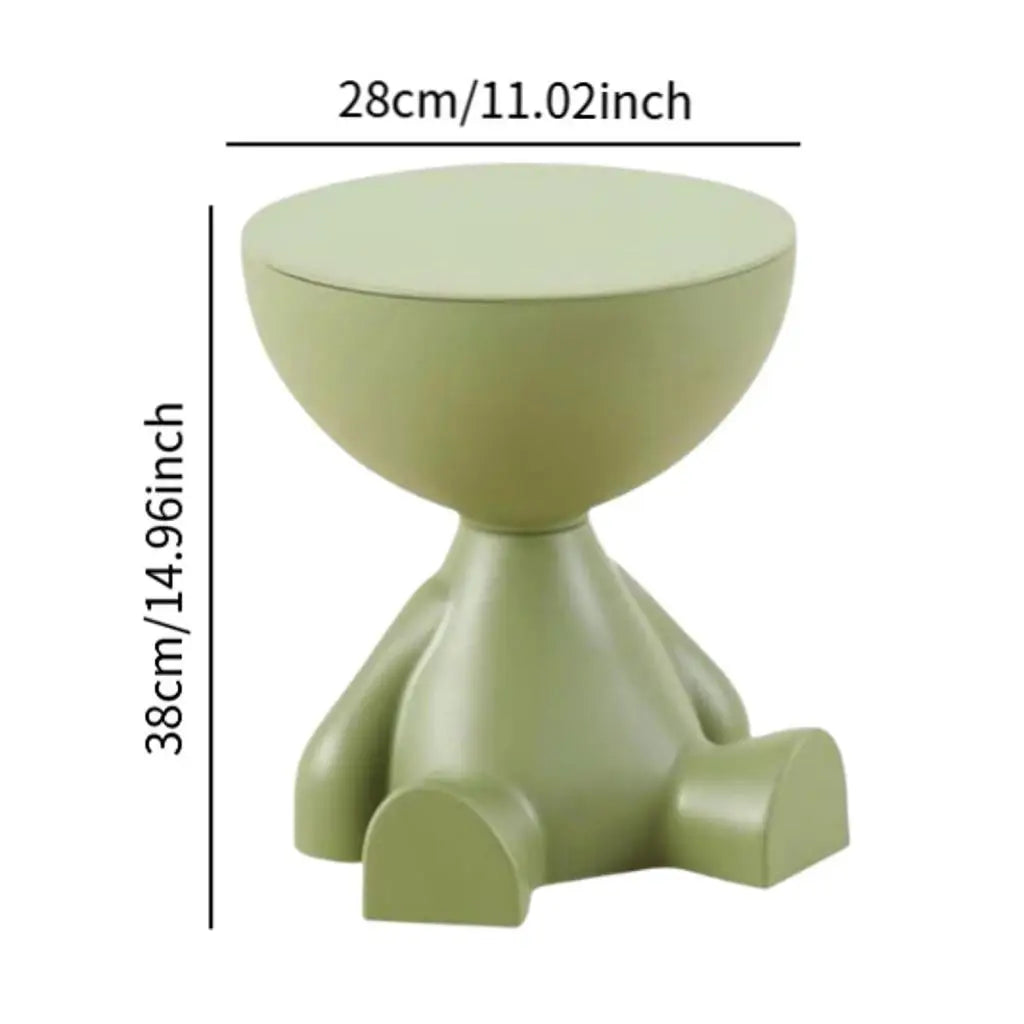 Table d'Appoint Créative à Tête Plate - Design Moderne & Fonctionnel