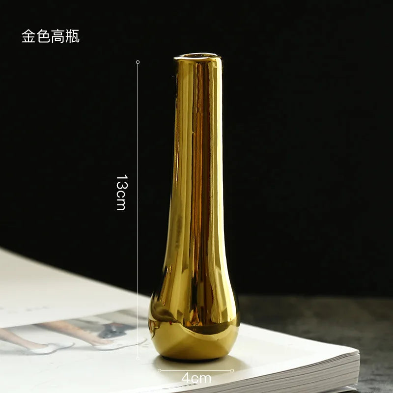 Mini Vase Céramique Doré - Votre Bijou Précieux de Décoration