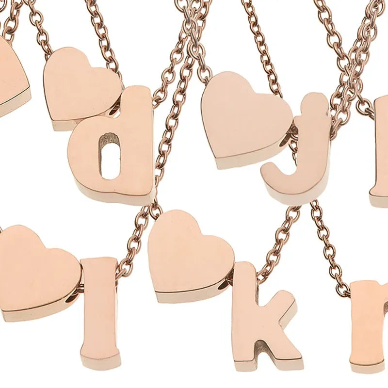 Collier Lettre Alphabet Personnalisé - Pendentif Initial Élégant