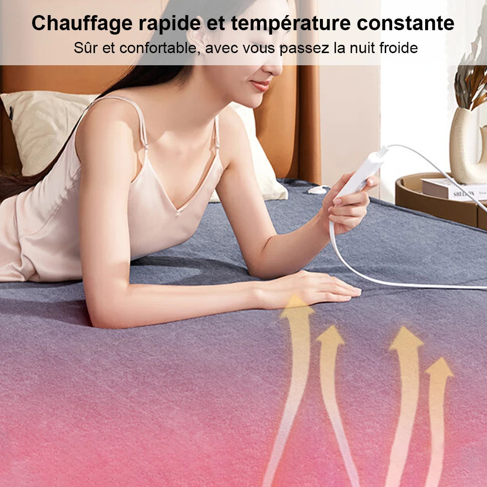 Couverture Chauffante Thermostat Automatique - Matelas Chauffant Double