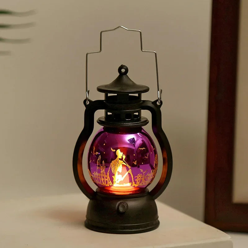 Lanterne LED Halloween - Citrouille & Fantôme Déco