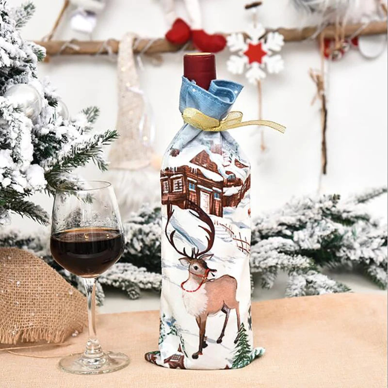 Sac Couverture Bouteille Vin Noël - Votre Père Noël Magique Cadeau