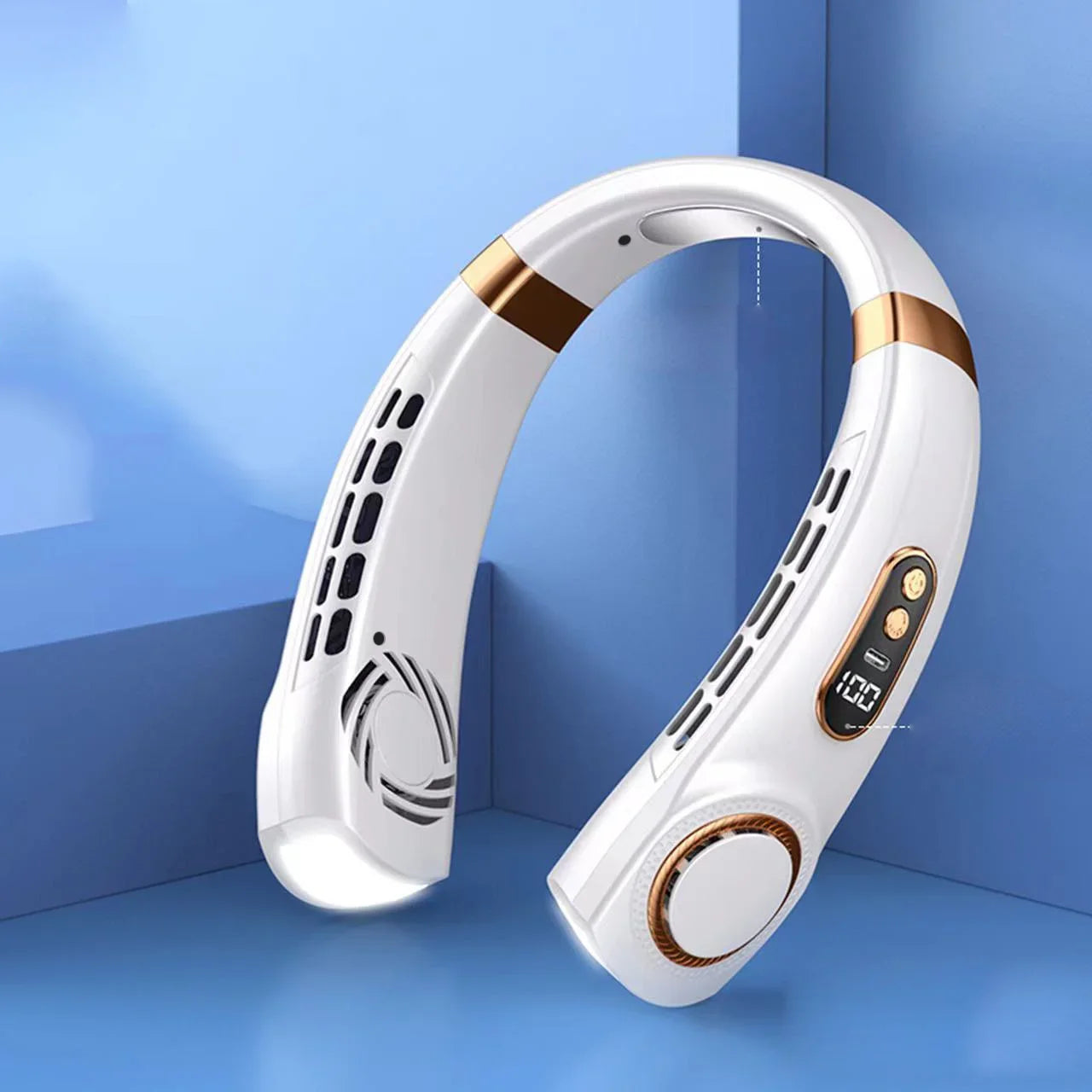 Ventilateur Cou Portable LED - Batterie 4000mAh USB