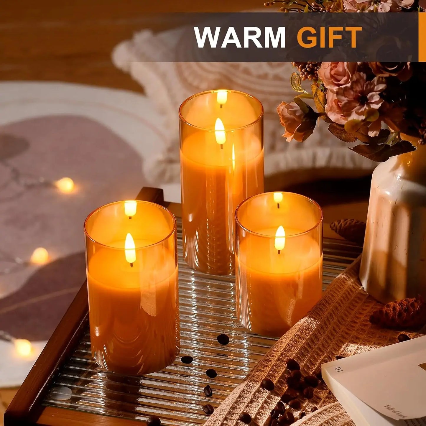 Bougies LED Télécommandées - Set Déco Mariage & Noël