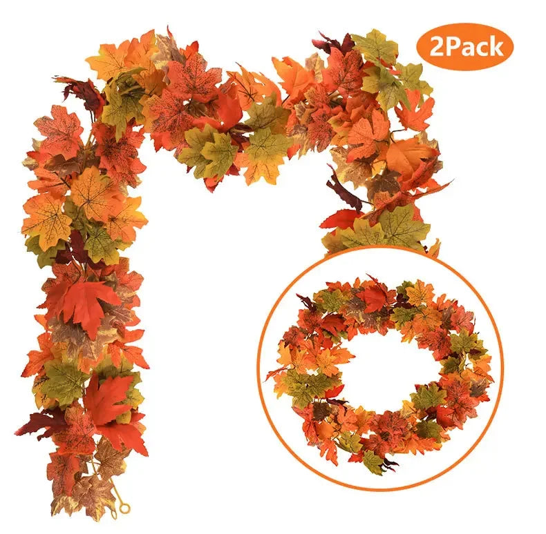 Feuilles Érable Artificielles - Décoration Murale Automne Halloween