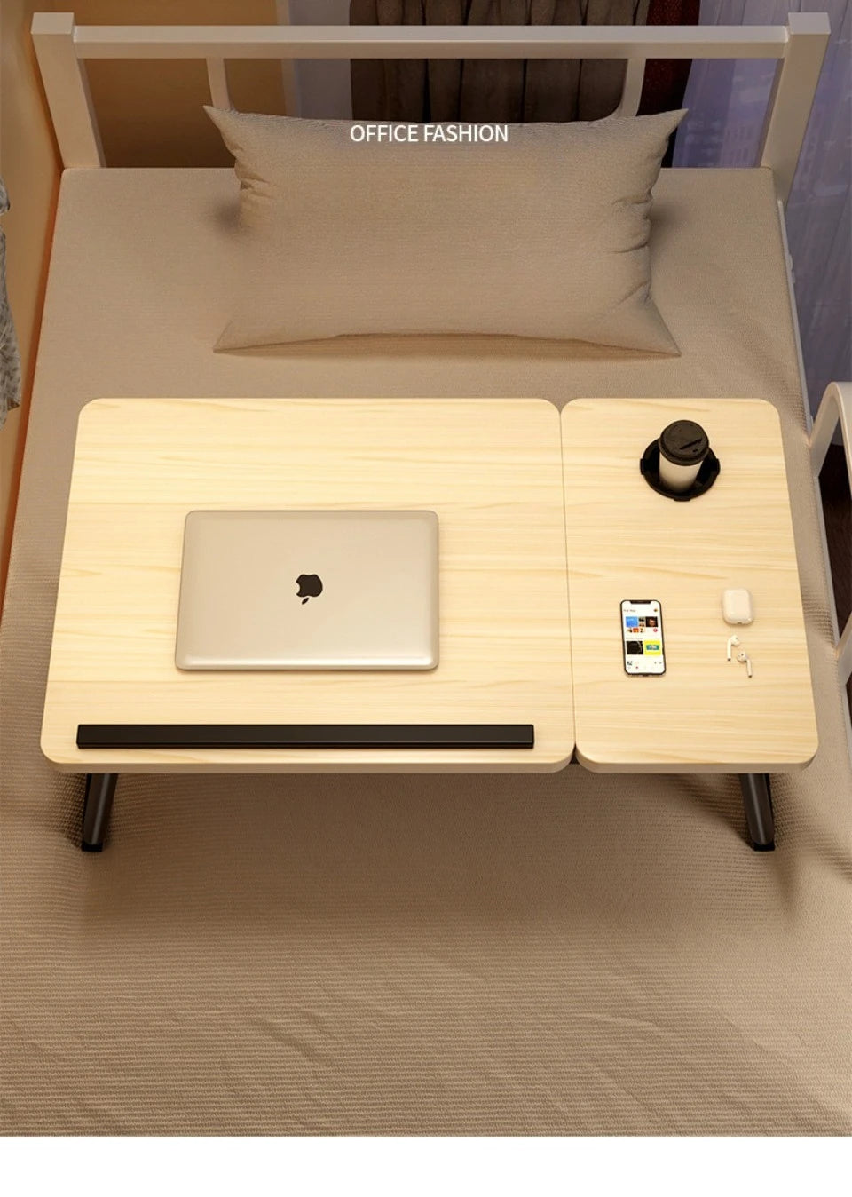 Table Élévatrice Ordinateur Pliante - Bureau Réglable Portable & Ergonomique