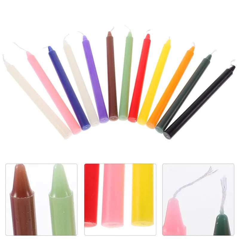 Mini Bougies Coniques Non Parfumées - Set 10/20 Pièces Mariage Noël