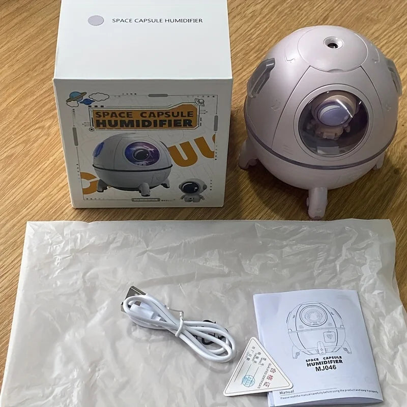 Humidificateur Capsule Espace LED - Design Astronaute 220ml