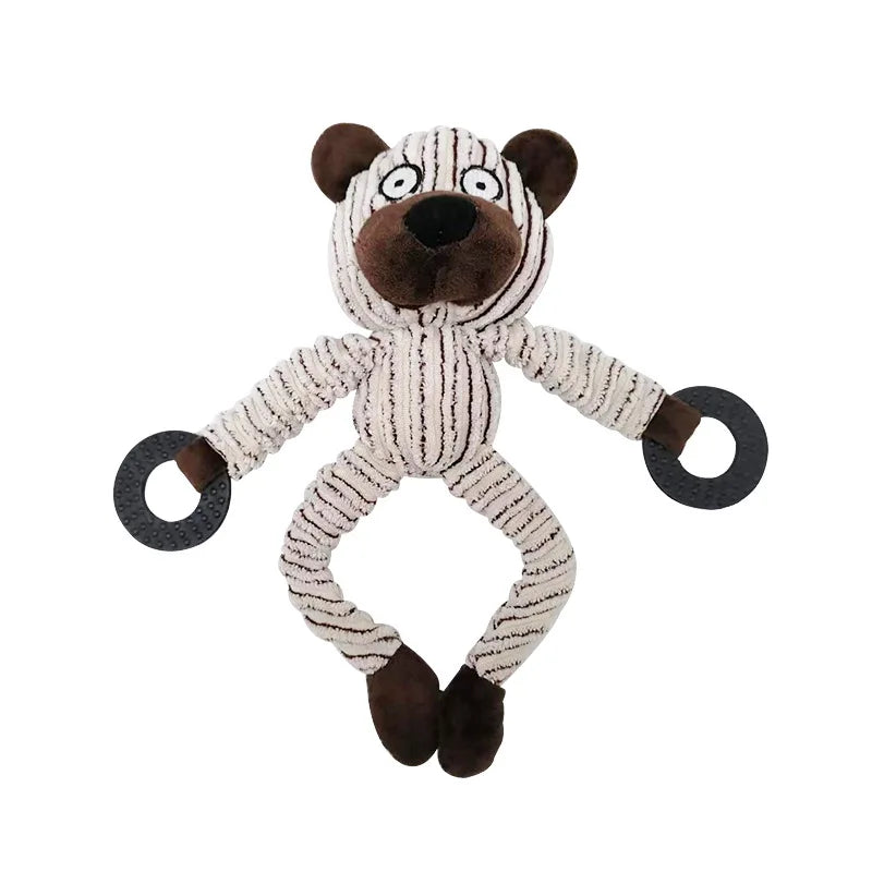 Jouet Peluche Chien Grinçant - Résistant Mâcheurs