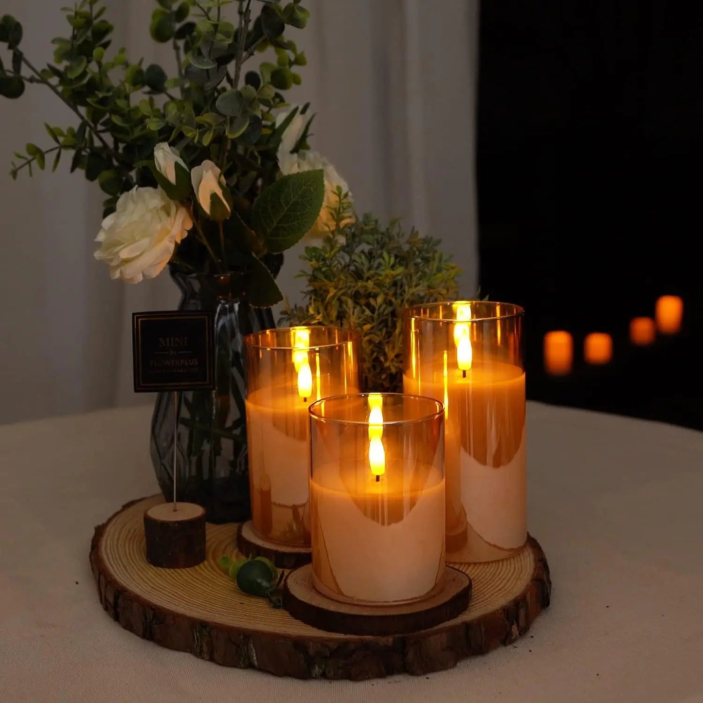 Bougies LED Télécommandées - Set Déco Mariage & Noël