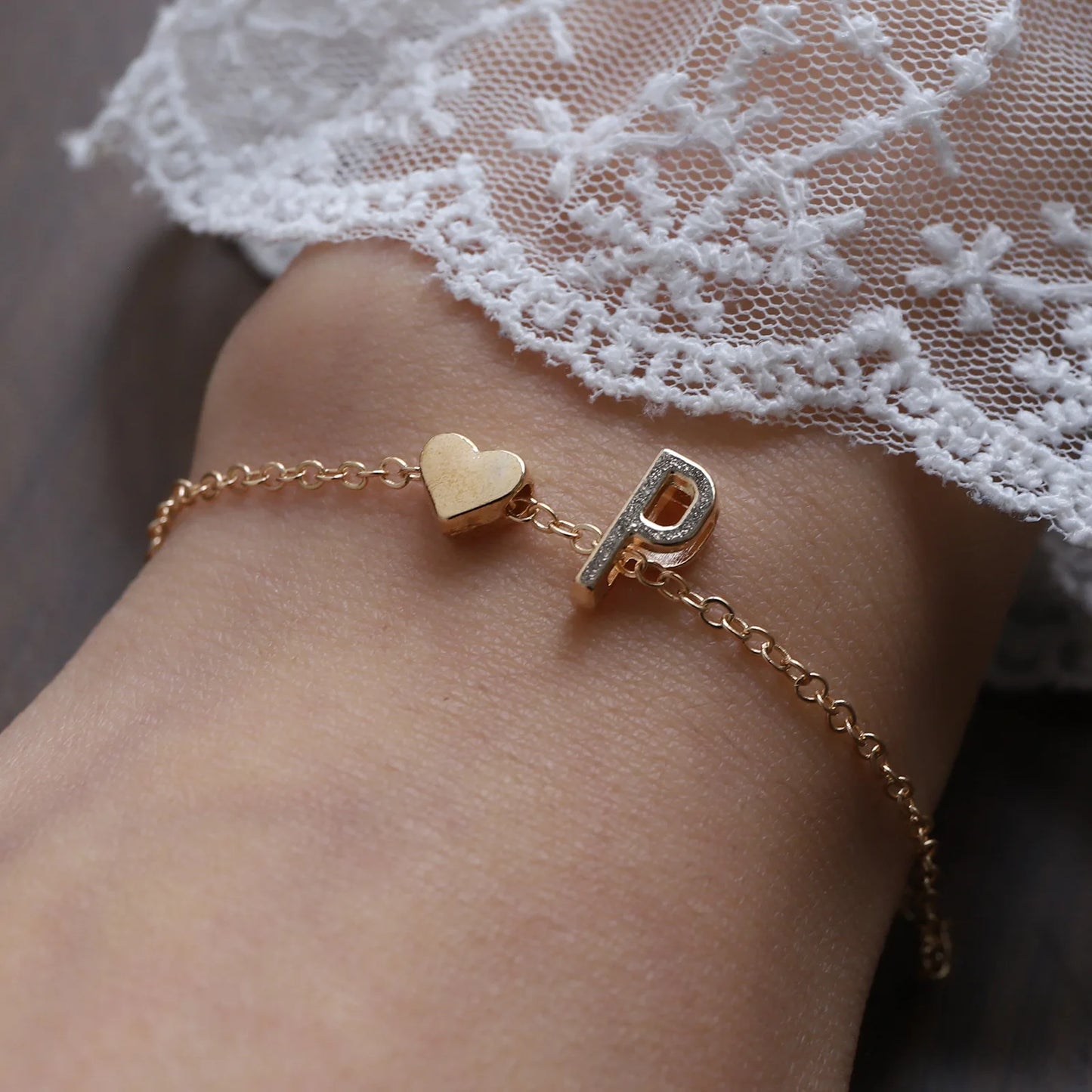 Bracelet Lettre Alphabet Personnalisé - Bijou Initial Tendance