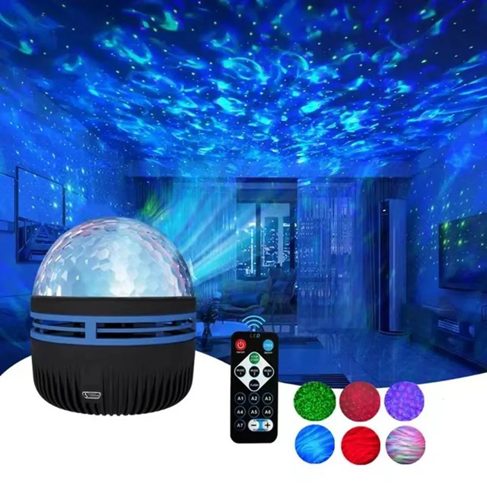 Projecteur Ciel Étoilé Aurores Boréales - Veilleuse LED USB"