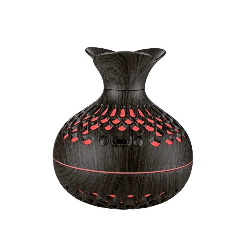Humidificateur Ultrasonique Effet Bois - Votre Sanctuaire Naturel d'Aromathérapie