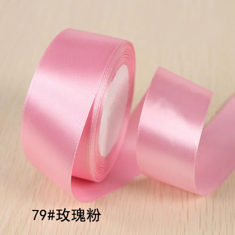 Ruban Satin Soie Sécurisé - 25 Yards Décoration Noël Mariage