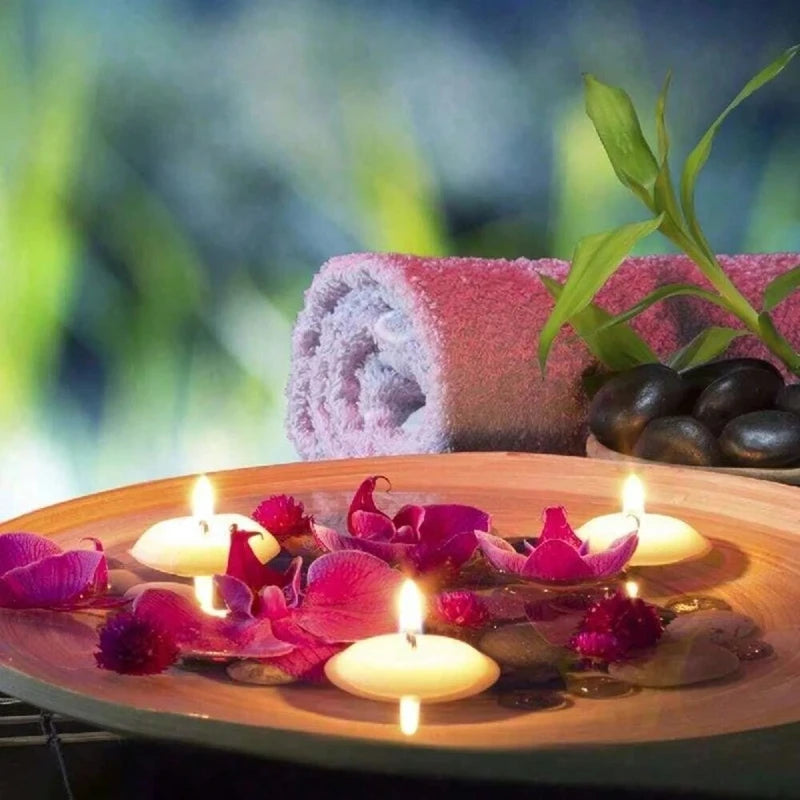 Bougies Flottantes Non Parfumées - Set Romantique 6/10/16 Pièces