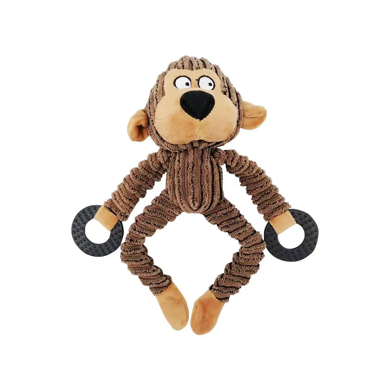 Jouet Peluche Chien Grinçant - Résistant Mâcheurs