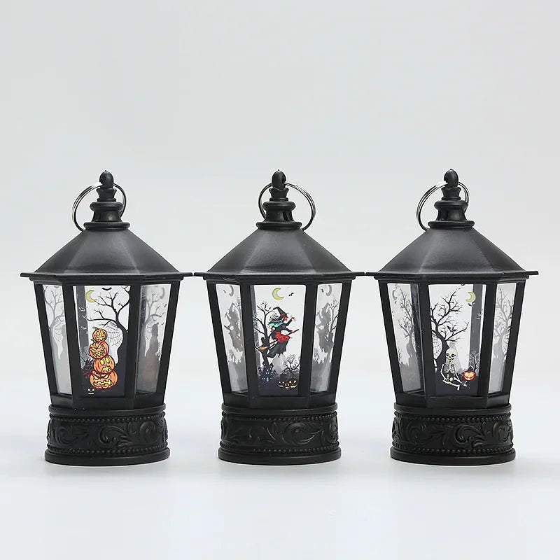Lanterne LED Halloween - Citrouille & Fantôme Déco