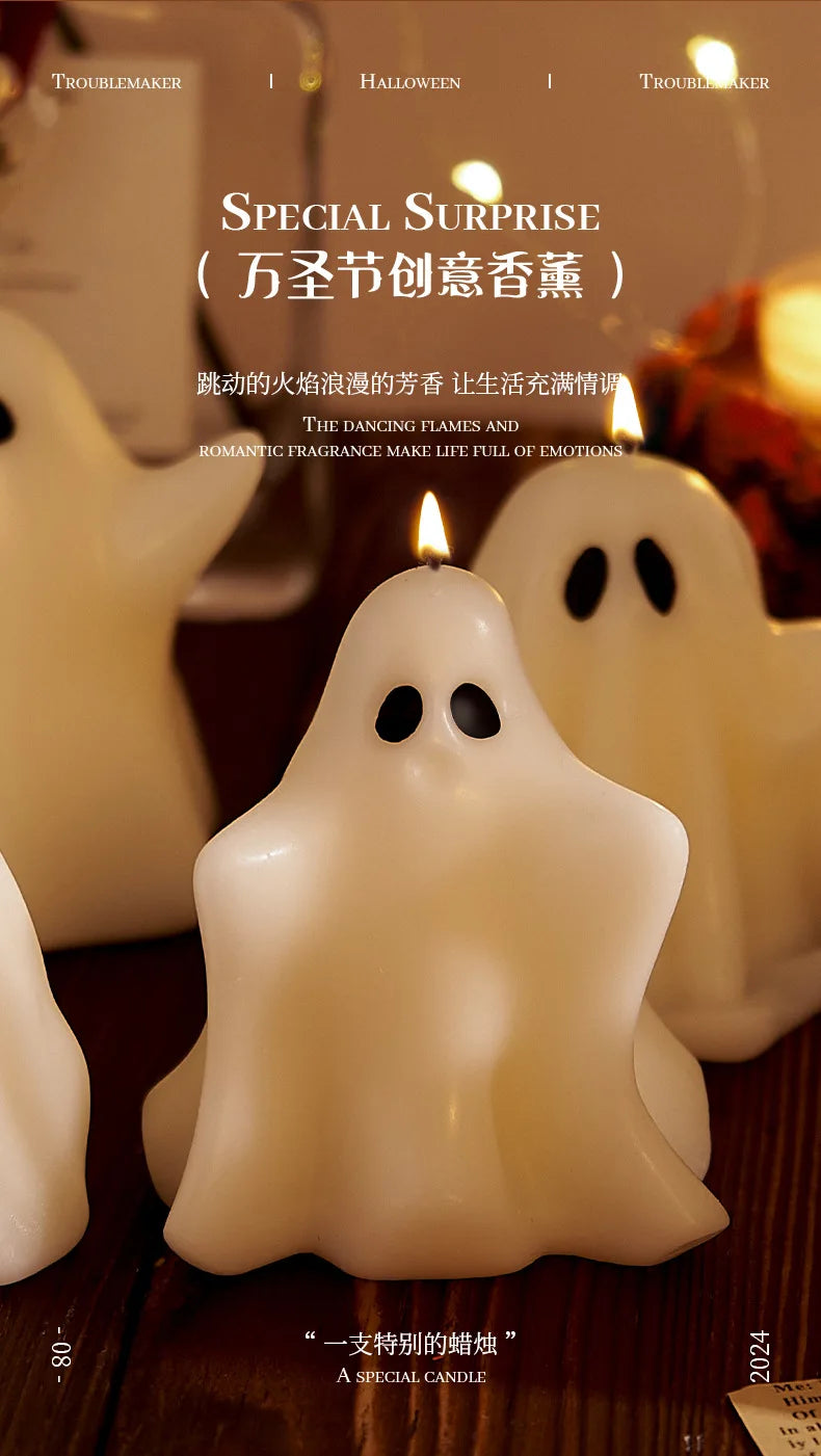 Bougie Parfumée Cire de Soja Artisanale - Aromathérapie Halloween