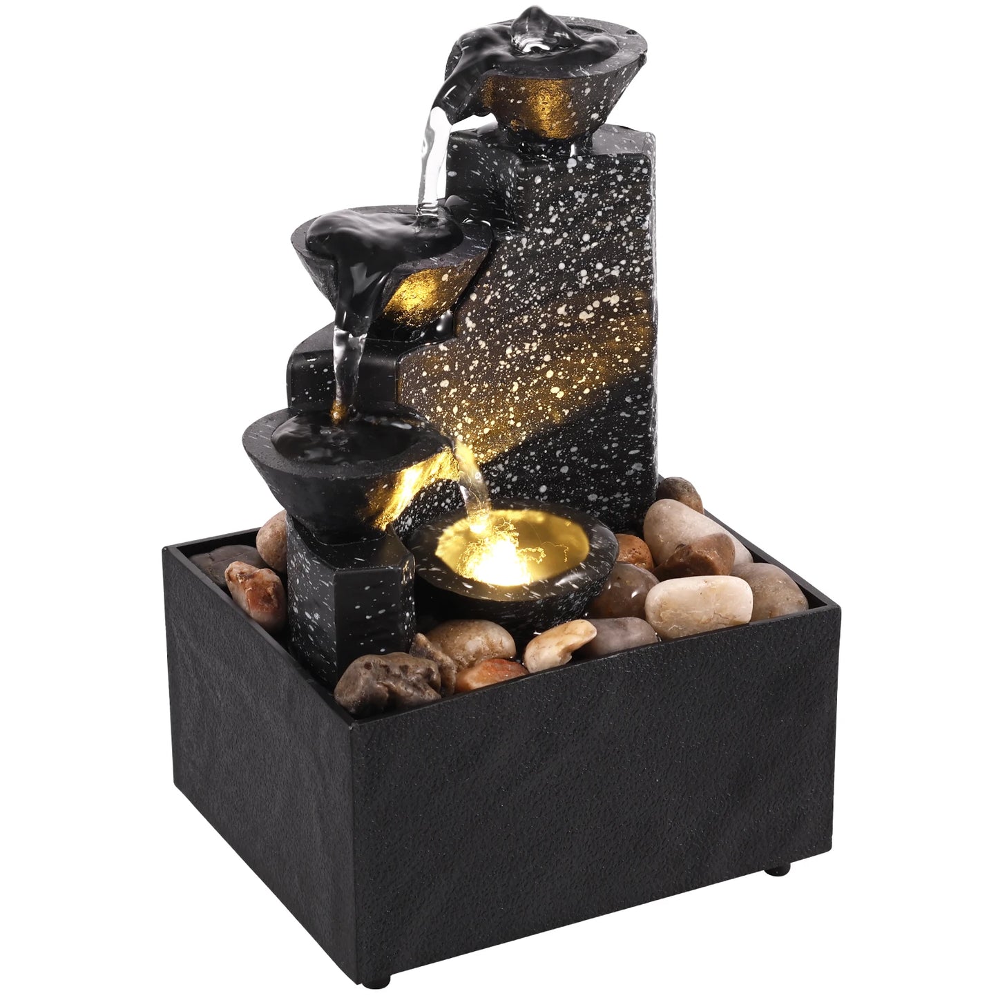 Fontaine Bureau Cascade - Ornement Eau Courante Décoratif