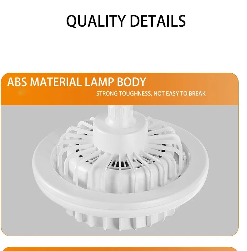 Lampe Chauffante Ventilateur 3-en-1 - Télécommande Incluse