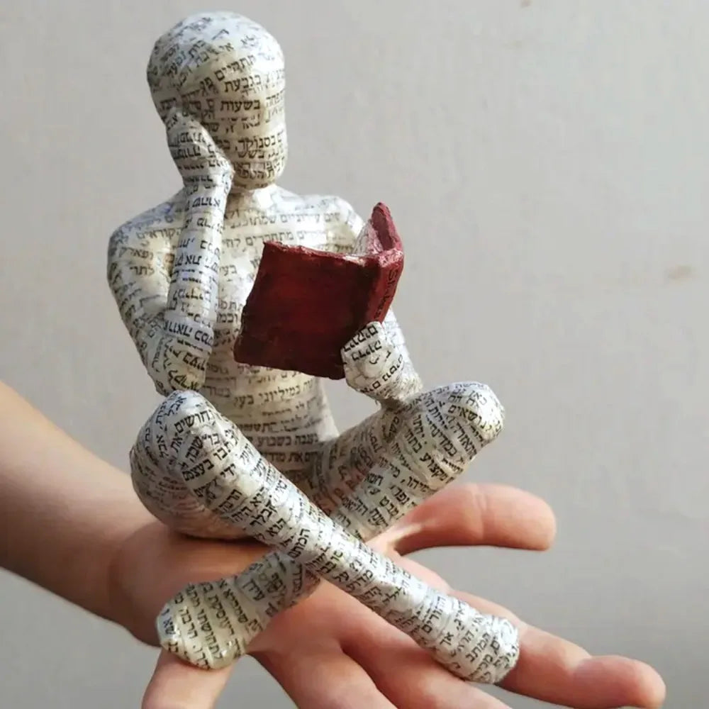 Figurine Décorative Abstraite en Résine - Statue Design Moderne