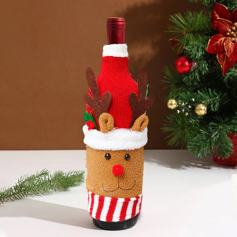 Couverture Bouteille Vin Tricotée - Votre Bonhomme Magique Cocooning
