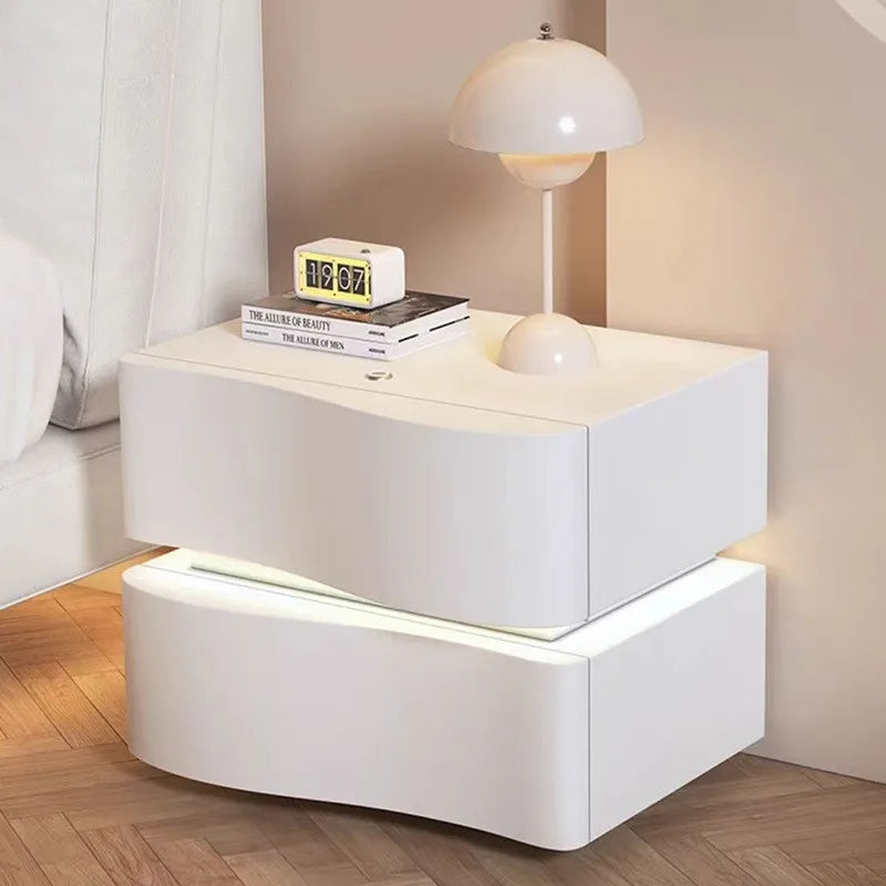Petite Armoire Rangement Ultra Étroite - Table Chevet Moderne & Créative