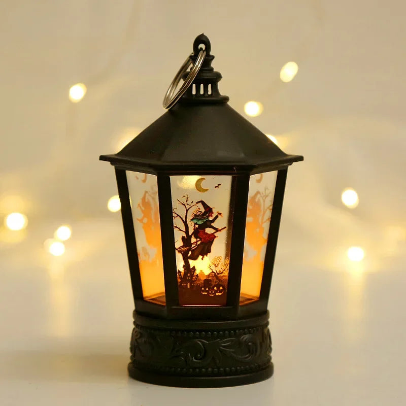 Lanterne LED Halloween - Citrouille & Fantôme Déco