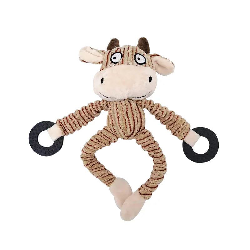 Jouet Peluche Chien Grinçant - Résistant Mâcheurs