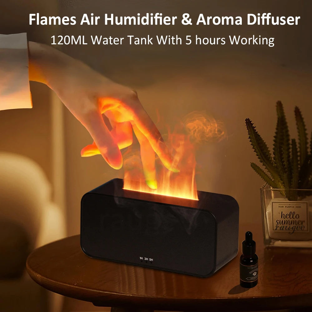 Humidificateur Arôme LED - Diffuseur Flamme Automatique