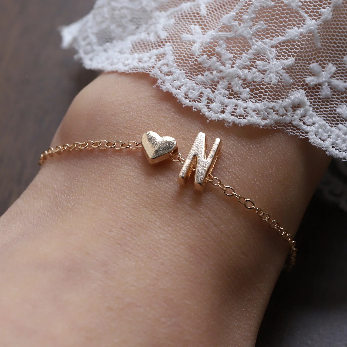 Bracelet Lettre Alphabet Personnalisé - Bijou Initial Tendance