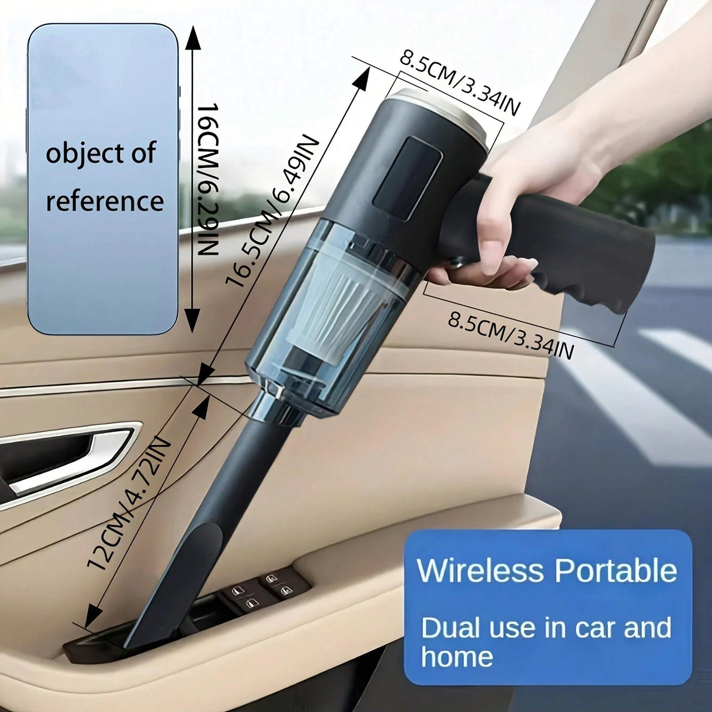 Aspirateur Soufflant 3-en-1 USB - Voiture & Ménage