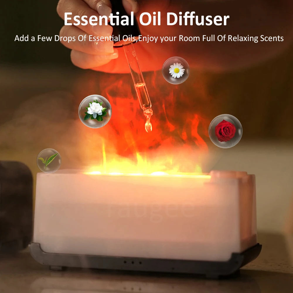 Humidificateur Arôme LED - Diffuseur Flamme Automatique