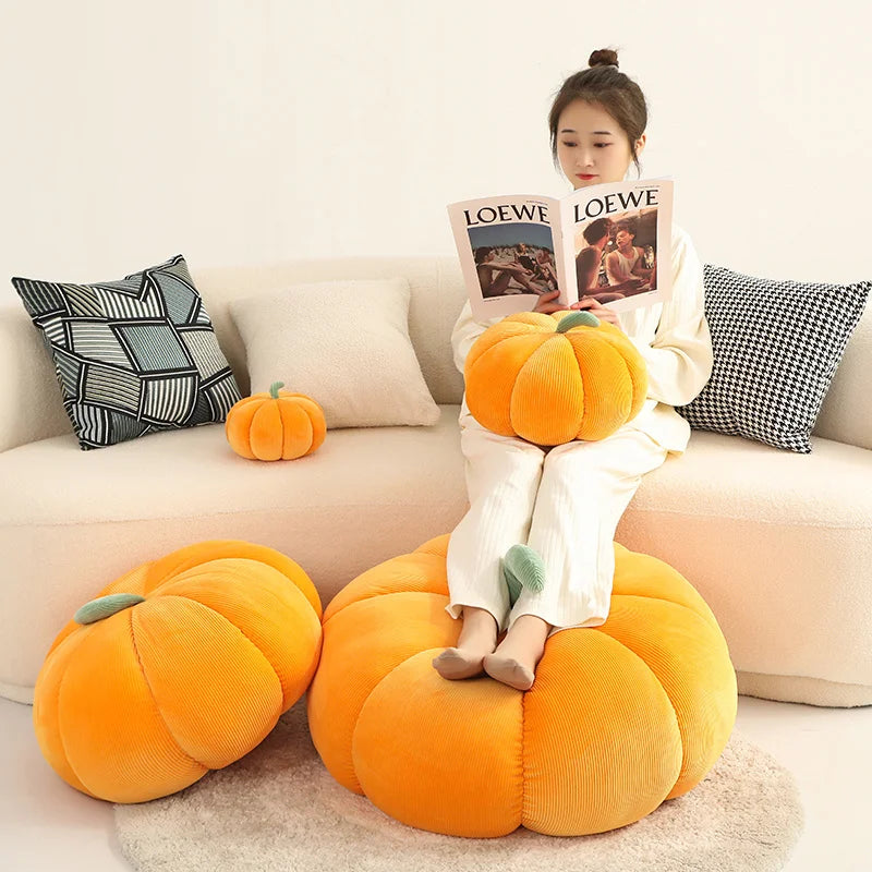 Peluche Citrouille Halloween Kawaii - Oreiller Décoratif