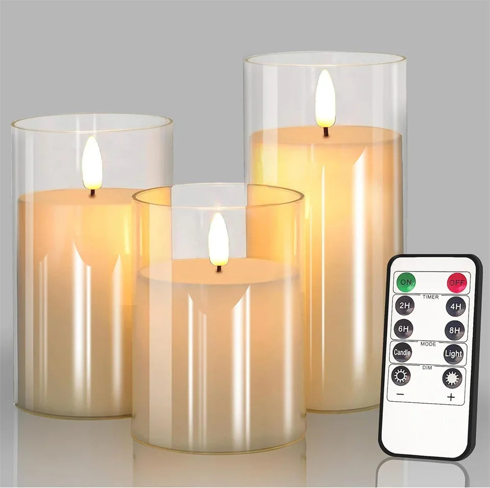 Bougies LED Télécommandées - Set Déco Mariage & Noël