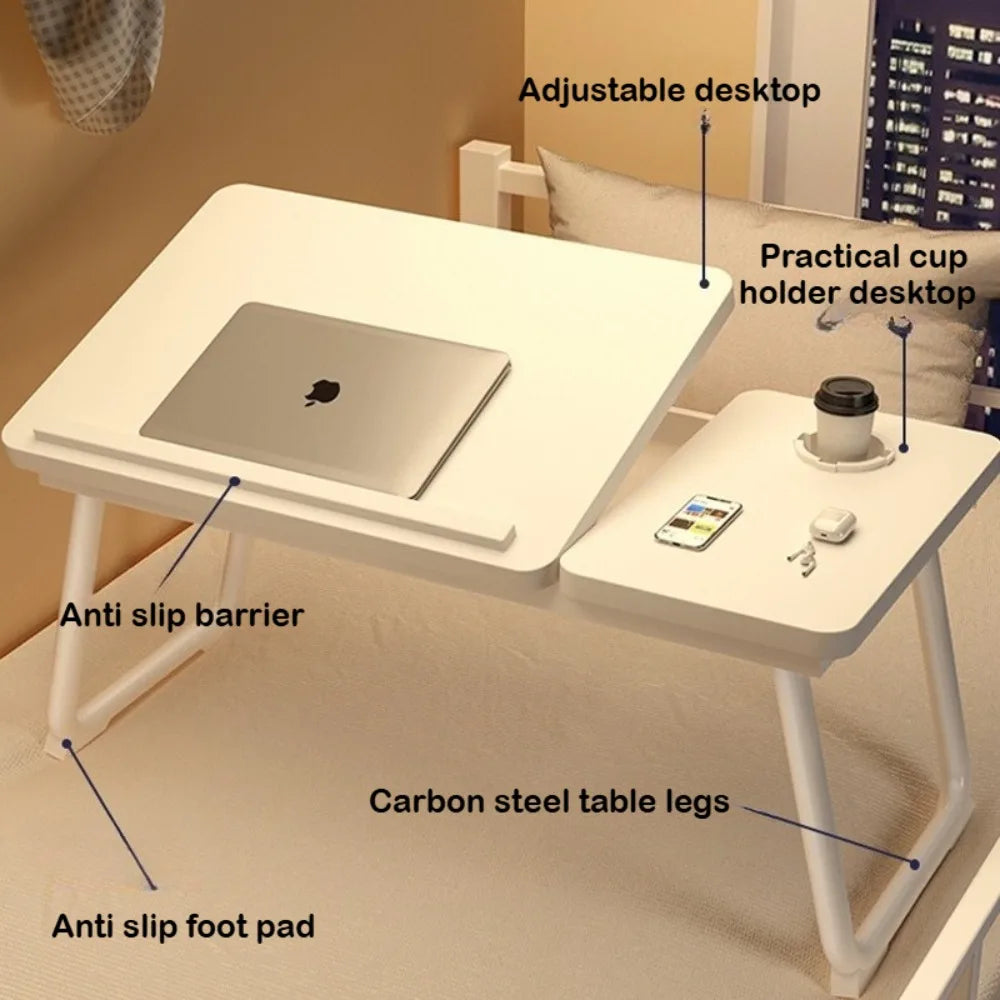 Table Élévatrice Ordinateur Pliante - Bureau Réglable Portable & Ergonomique
