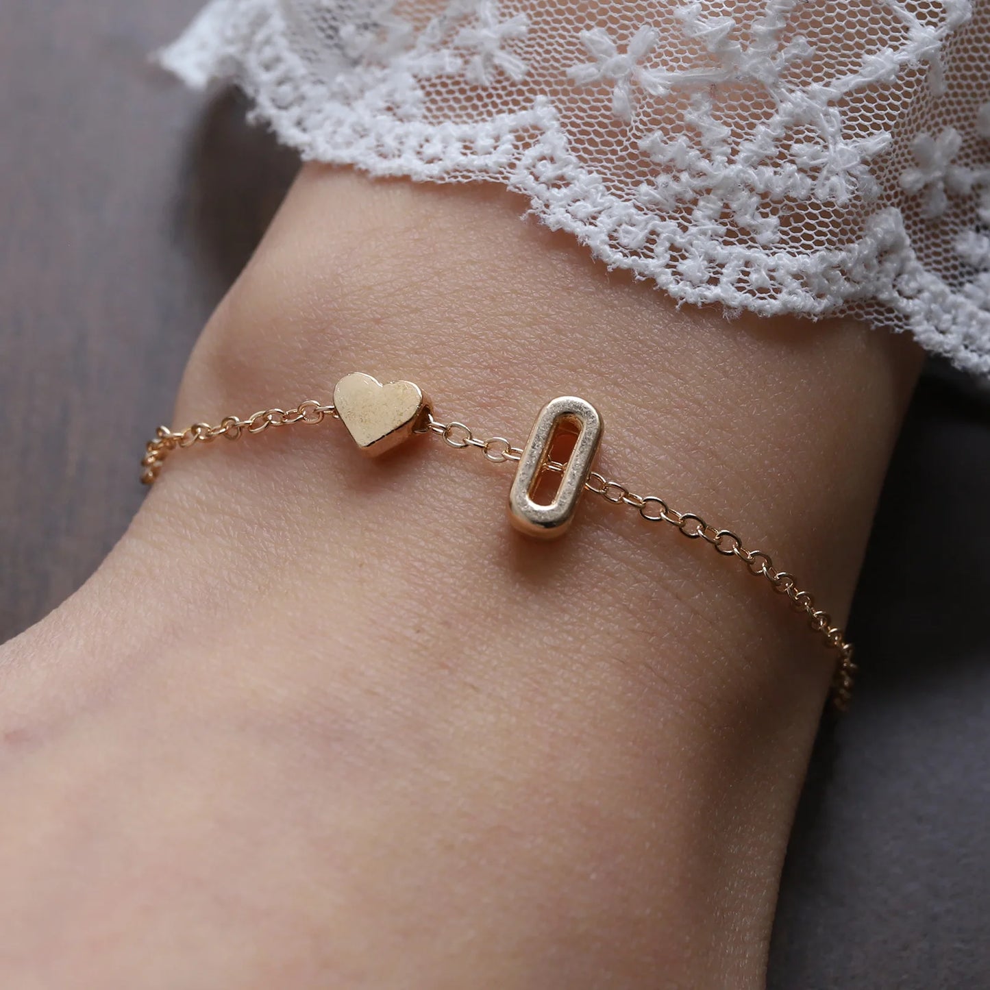Bracelet Lettre Alphabet Personnalisé - Bijou Initial Tendance