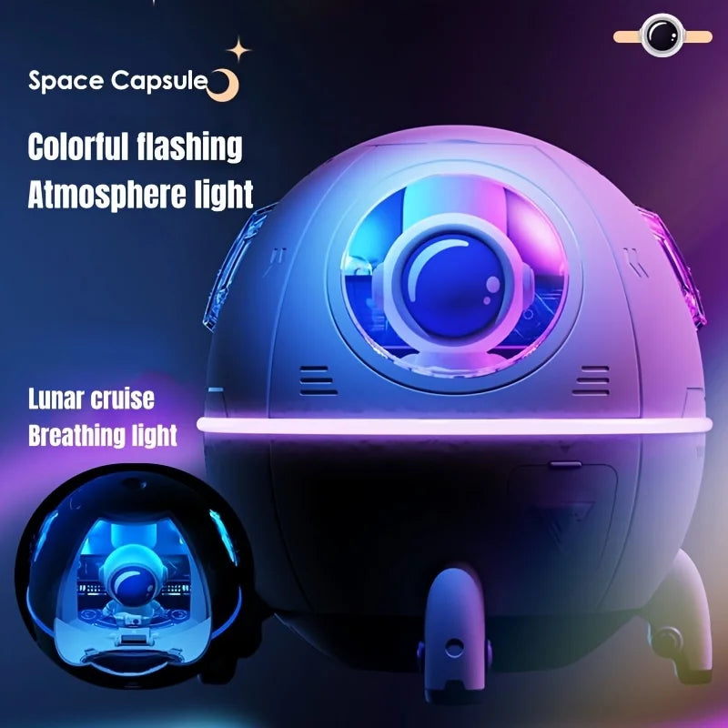 Humidificateur Capsule Espace LED - Design Astronaute 220ml