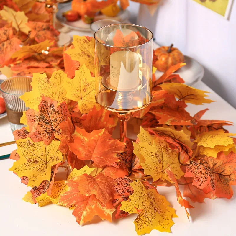 Feuilles Érable Artificielles - Décoration Murale Automne Halloween