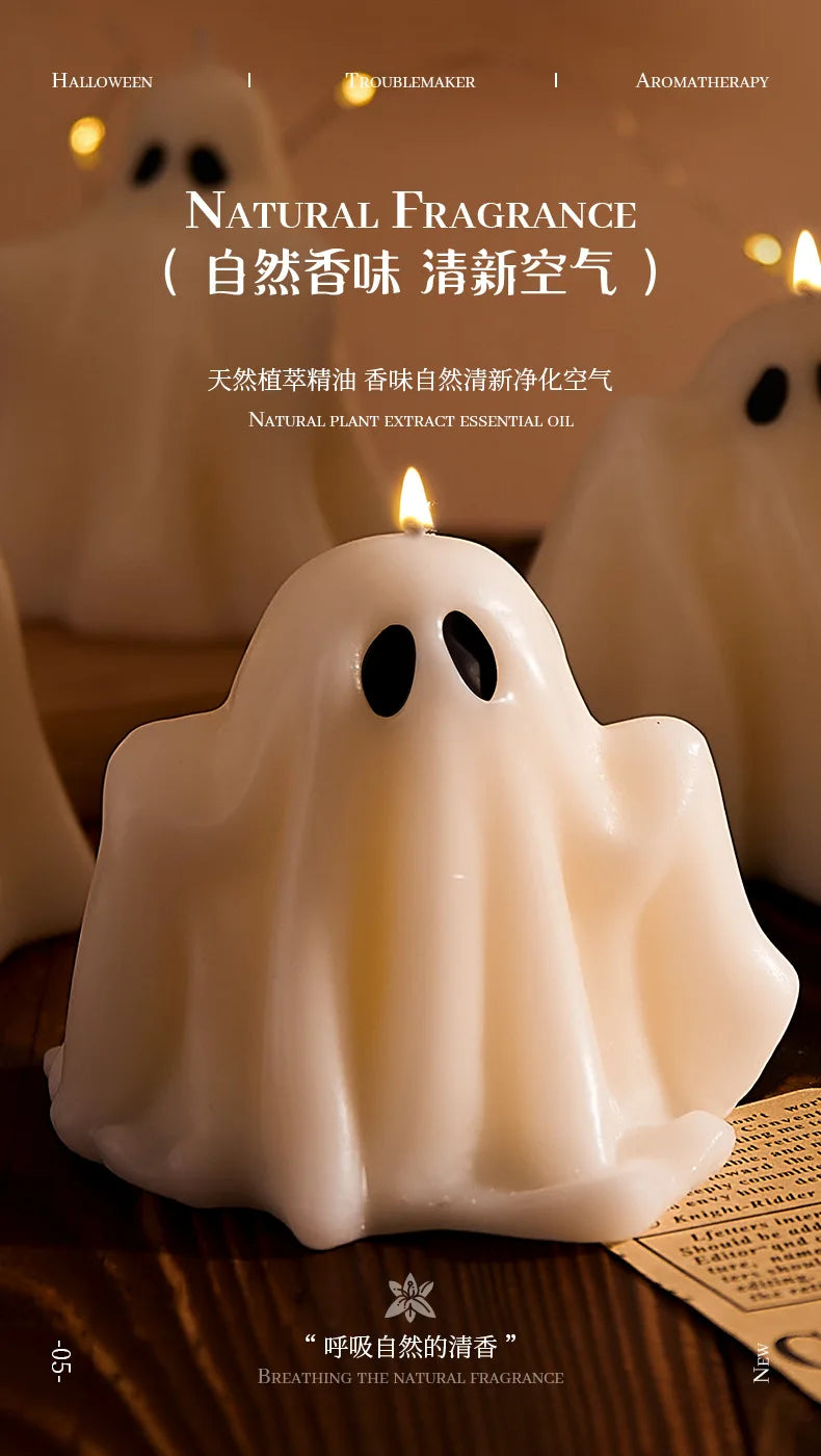 Bougie Parfumée Cire de Soja Artisanale - Aromathérapie Halloween