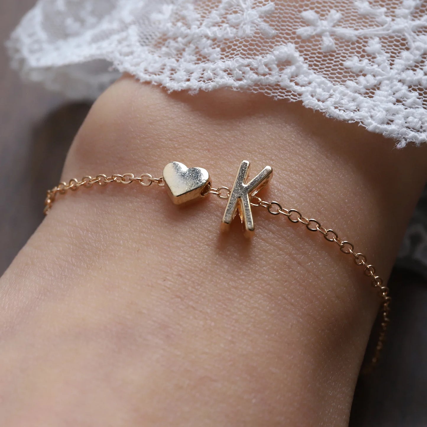 Bracelet Lettre Alphabet Personnalisé - Bijou Initial Tendance