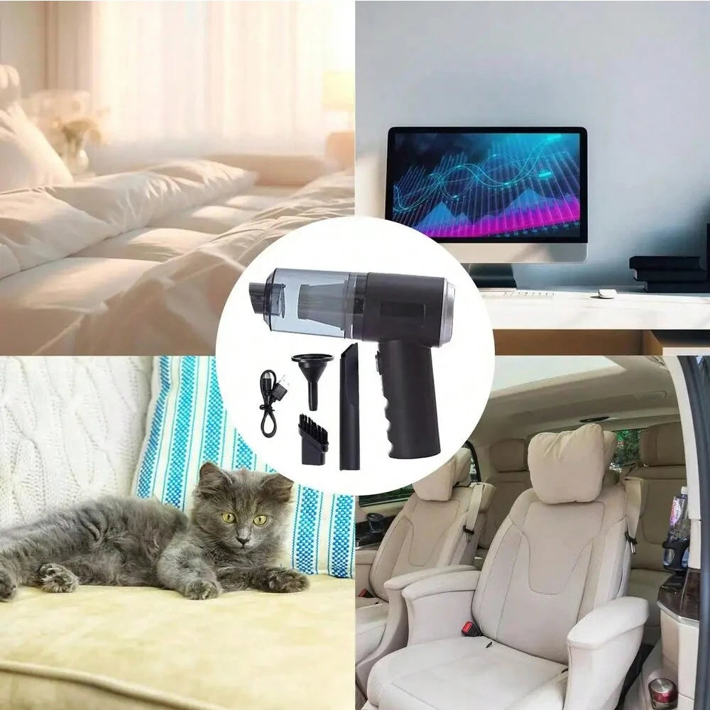 Aspirateur Soufflant 3-en-1 USB - Voiture & Ménage