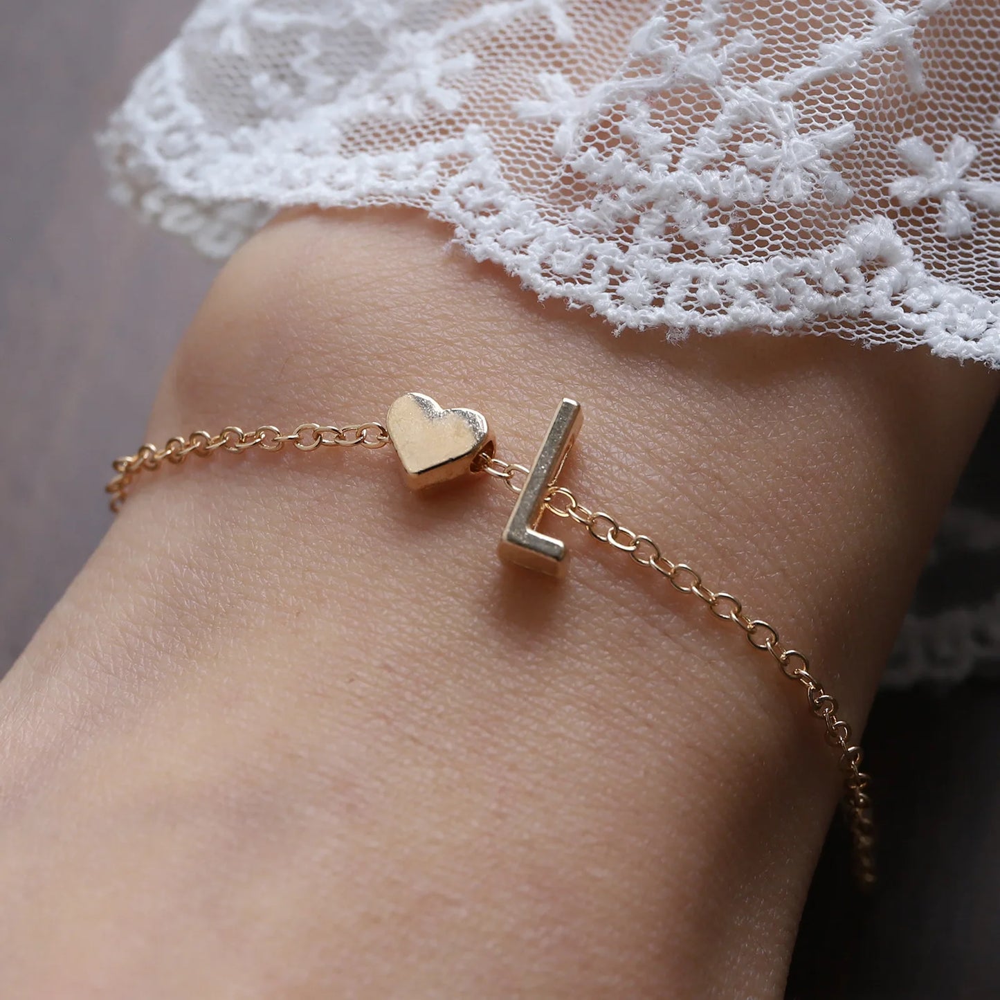 Bracelet Lettre Alphabet Personnalisé - Bijou Initial Tendance