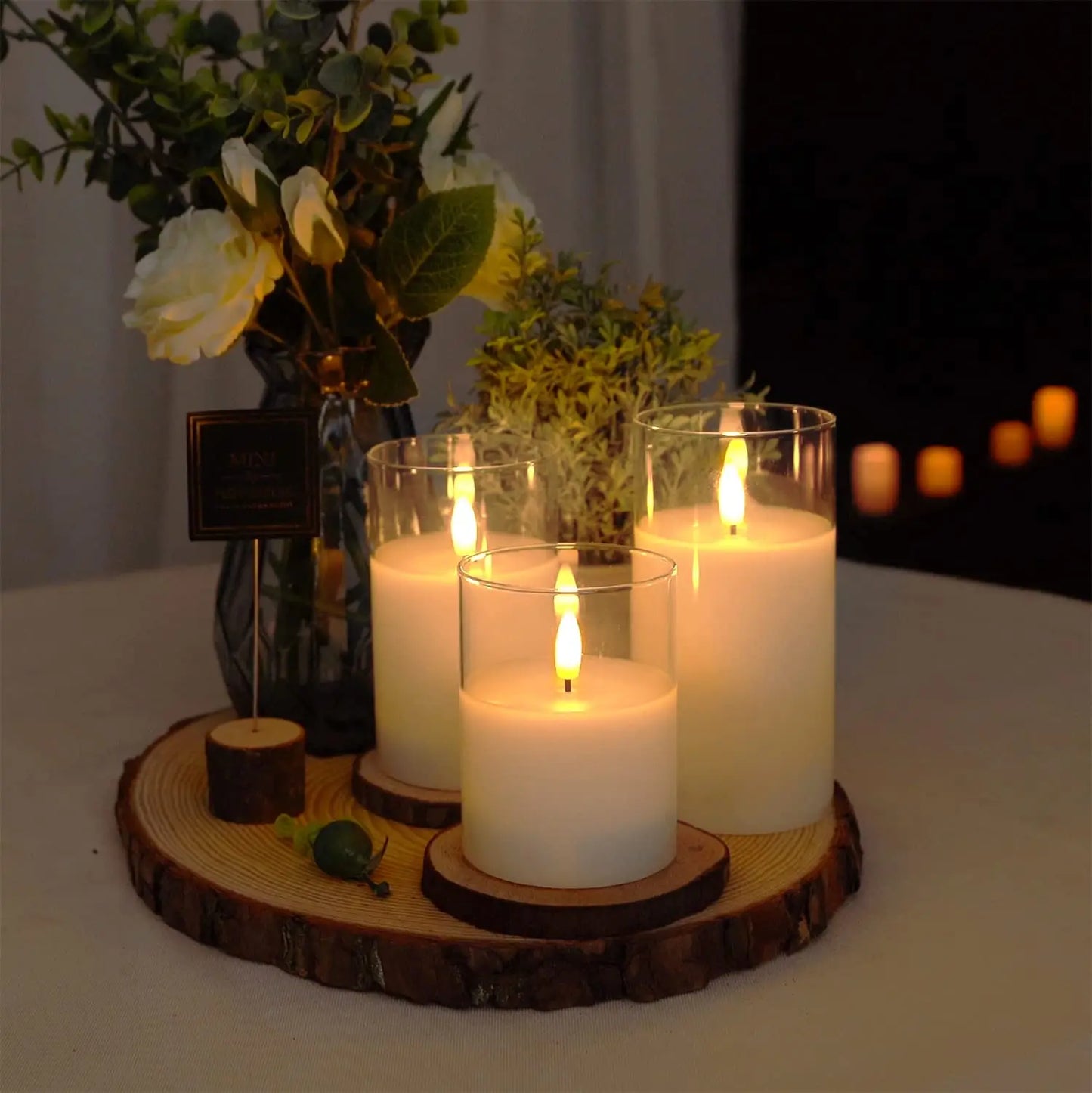 Bougies LED Télécommandées - Set Déco Mariage & Noël