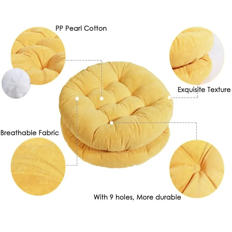 Coussin Sol Rond Tatami - Siège Confortable XXL