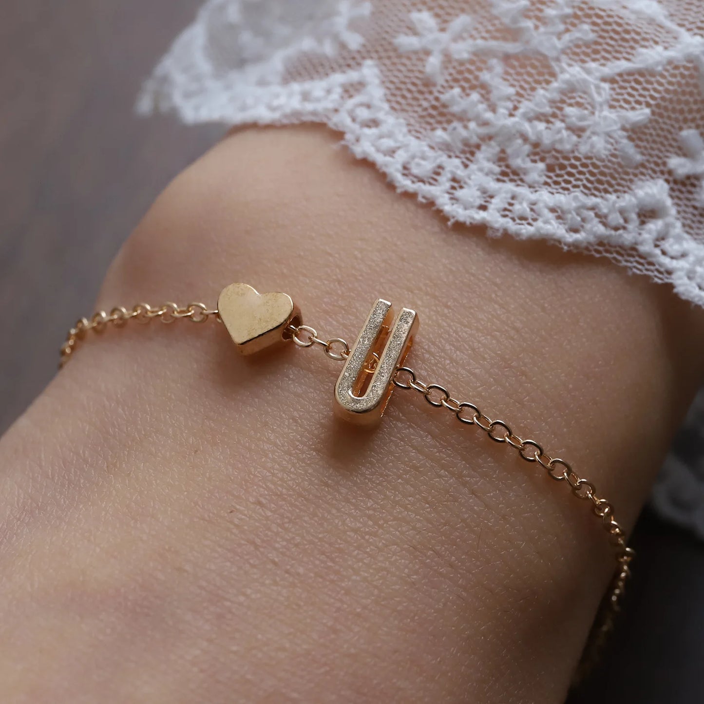 Bracelet Lettre Alphabet Personnalisé - Bijou Initial Tendance